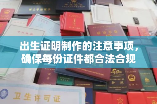 张店出生证明制作的注意事项，确保每份证件都合法合规