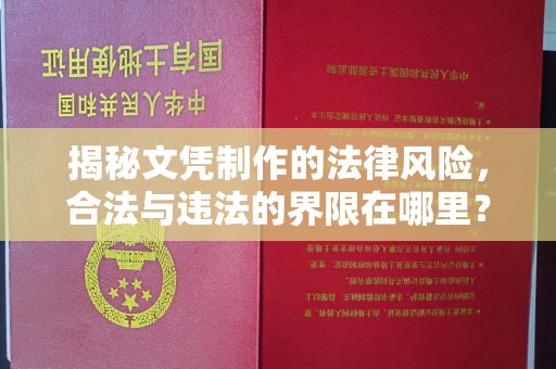 张店揭秘文凭制作的法律风险，合法与违法的界限在哪里？