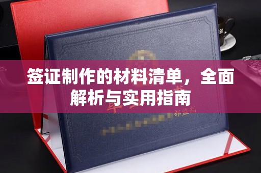 张店签证制作的材料清单，全面解析与实用指南